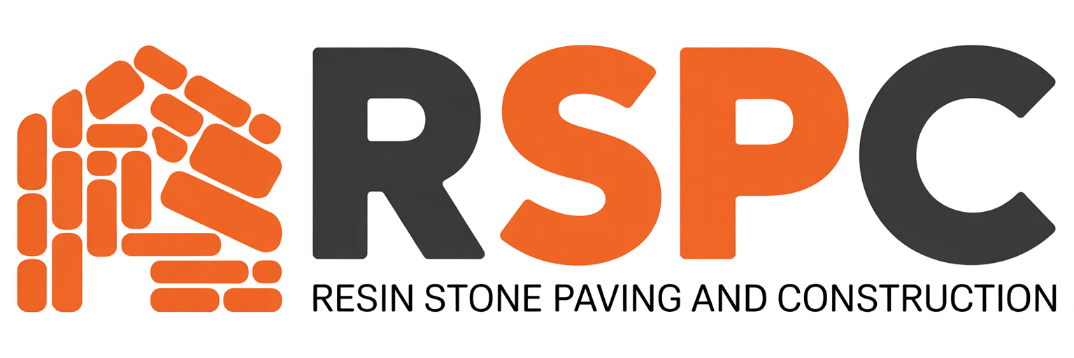 Resin Stone Paving and Construction Logo